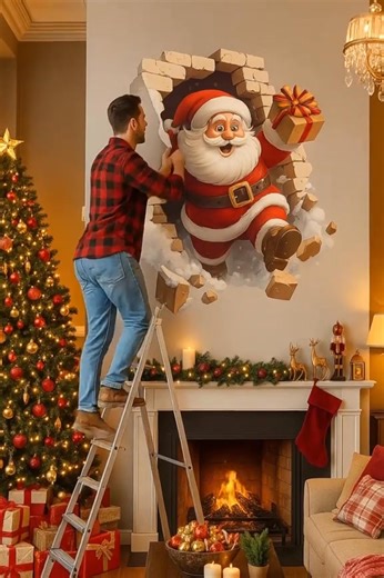 🤶 Celebrate this Christmas with our stunning 3D Christmas stickers that bring your festive spirit to life! Designed with incredible detail and vibrant colors, these stickers create a realistic, eye-catching 3D effect that will make your gifts, cards, and decorations truly stand out.🎉🎄 https://www.standardan.com/products/santa-s-surprise-3d-wall-decals | Standardan