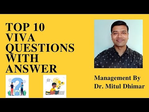 Viva Questions with answer (Top 10) for Research Project, Dissertation and PhD Thesis