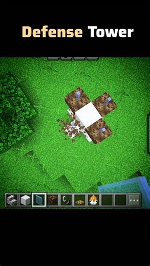 defense tower #minecraft #equipou #shorts