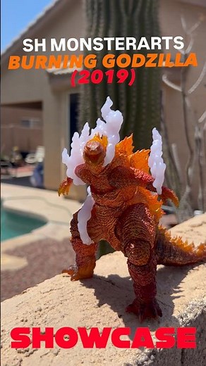 SH MONSTERARTS BURNING GODZILLA SHOWCASE 🔥🔥#godzilla #shmonsterarts #actionfigure #bandai