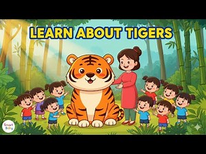 Learn About Tigers for Kids 🐯 | Tiger Facts, Sounds & Story Adventure | Smart Baby