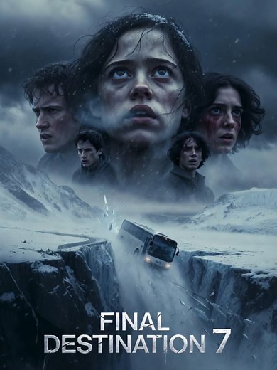 🎬 FINAL DESTINATION 7 (2026) 👉 Jenna Ortega • Dylan Minnette • Mason Gooding • Sadie Sink • Finn Wolfhard 🎭 Horror • Thriller • Supernatural ❄️ The cold preserves the body. But it can never save the soul. What was meant to be a fleeting winter getaway becomes a sealed death warrant in Final Destination 7, the darkest and most merciless chapter of the legendary horror franchise. A group of friends heads into the mountains for a carefree ski trip, unaware that nature itself is about to turn aga