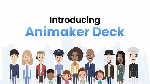 Try Animaker Deck | [FREE] Avatar-powered Presentation Maker