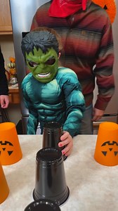 72K views · 2.8K reactions | Halloween Party Game -- Cup Roulette  Kids, Dad, and family play easy diy party game with pumpkin cups and candy prizes. Perfect game for halloween and costume parties. This video was produced by Benson Crew, Network Media, and Benson Bros. (for entertainment purposes only) | Paul & Kezzy | Facebook