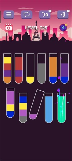 water sort puzzle level 745 guru #games