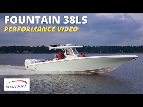 Fountain 38LS (2022) - Test Video by BoatTEST.com