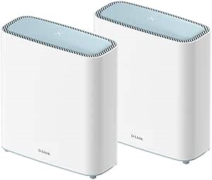 D-Link Eagle Pro AI AX3200 Mesh WiFi 6 System- 2 Pack- 8-Streams, 802.11ax Router, Dual Band, OFDMA, MU-MIMO, Voice Control with Google Assistant and Amazon Alexa (Manufacturer Discontinued)