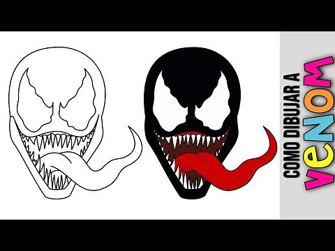 Como Dibujar A Venom 😃 Dibujos Para Colorear A Lapiz Animados Faciles Paso A Paso