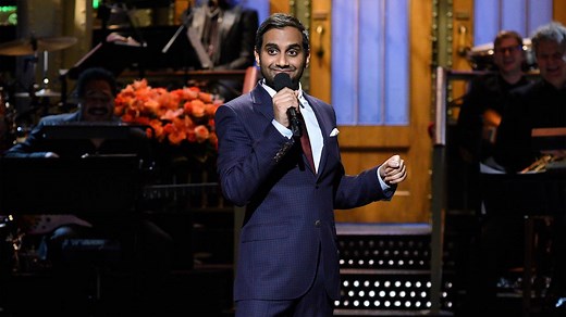 Aziz Ansari shares his thoughts on inauguration weekend during his SNL monologue. | Saturday Night Live