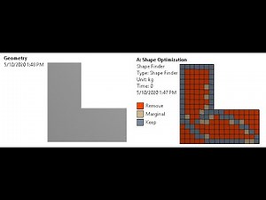 ANSYS Mechanical Tutorial –Topology optimization - L-shaped structure -Shape Optimization