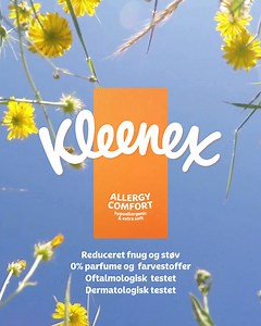 27 reactions | Kleenex Allergy Comfort tager sig kærligt af dig i allergisæsonen  | Kleenex Danmark | Facebook