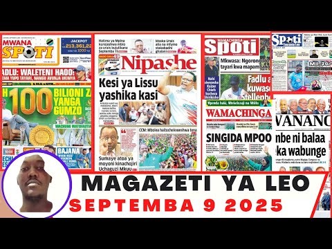 Magazeti ya leo Septemba 9/2025 /ijumanne/magazeti ya michezo leo asubuhi/jumanne/yanga