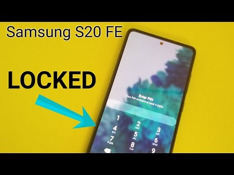 Samsung S20 FE reset forgot password, screen lock bypass, pin ,pattern...