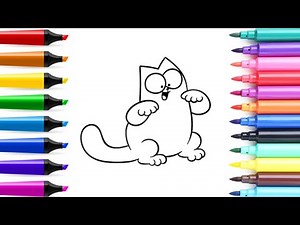 How to draw Simon's cat easy step by step