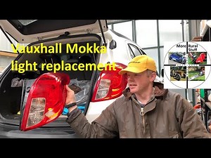 Replacement of the rear light and bulbs of the Opel Mokka
