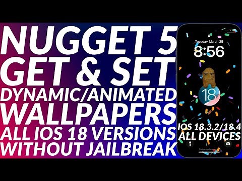 Nugget 5.0: Get & Set Dynamic/Animated Wallpapers for iPhone/iPad | Without Jailbreak | All iOS 18