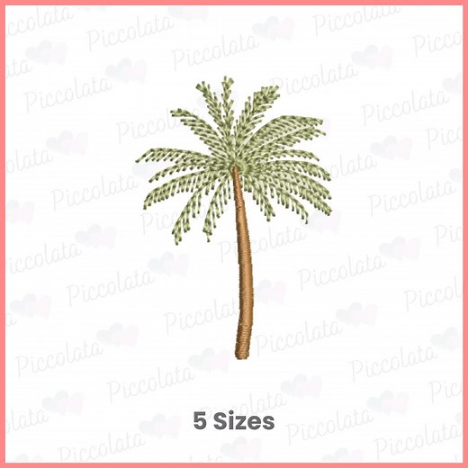 Palm Tree Embroidery Design / Palm Embroidery Design / Beach Embroidery Design Digital Download for Embroidery Machines Digital File - Etsy