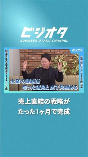 [Part 1] Seiji Yoshimatsu, DeCoA / "Super-fast marketing" can increase sales 100 times! The reali...