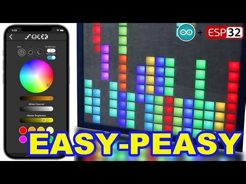 WLED super cool effects with 16x16 Neopixel matrix