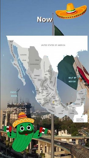 Political divisions of Mexico now and in 1824
