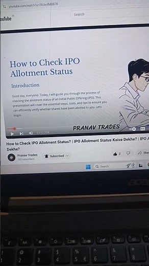 IPO Allotment Status kaise dekhe? | How To Check IPO Allotment Status? | #ipodate #nseipo #trading