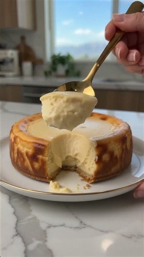 4-Ingredient Healthy Greek Yogurt Cheesecake! 🤤🍰