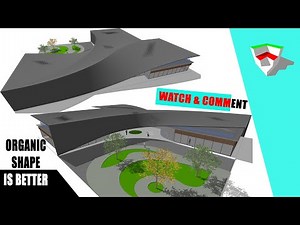 #037 Think & Create an #Oragnic #Shape #Sketchup