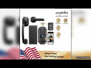 ARPHA Smart Lock D289H Smart WiFi Keyless Door Lock with Camera 5 in 1 Camera Fingerprint Entry