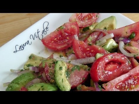 Tomato and Avocado Salad - Recipe by Laura Vitale - Laura in the Kitchen Ep 188