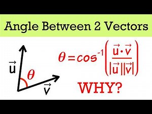 How to find the angle between two vectors with the dot product