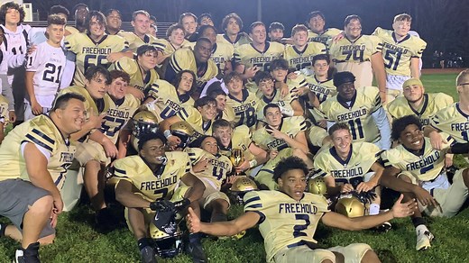 NJ football: Freehold Borough rolls to rivalry win behind Gill, Ochojski