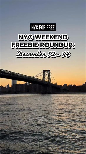 Rebeka @ NYC for FREE on Instagram: "NYC WEEKEND FREEBIE ROUNDUP DEC 12-14 MULTI MHTN 🥤 @drinkunwell Forever Pop-Up Sat-Sun 11a-4pm (45 Grand St) 🍯@Gisou Holiday “Pup-Up” Fri-Sat 11a-8p (Astor Place) 💄 @beautybakery.official Fri-Mon 11a-7p (21 Greene St) 🥃 @SirDavis Holiday Experience Fri-Sat 2-8p (Oculus) 🛍️ @shopmy Favorite Things Sat-Sun 12-5p (373 Broome St) 🧴 @skin1004official x Lysée Sat-Sun 11a-5p (Lafayette & Spring) 🛍️@Target SoHo Grand Opening Sat-Sun(600 Broadway) 🌲 @jcrew Mir