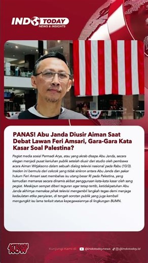 PANAS! Abu Janda Diusir Aiman Saat Debat Lawan Feri Amsari, Gara Gara Kata Kasar Soal Palestina?
