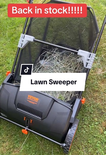 Effortless Yard Cleanup with VEVOR Lawn Sweeper - 50% Off