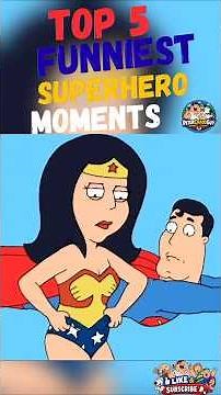 TOP 5 FUNNIEST SUPERHERO MOMENTS IN FAMILY GUY💀|FamilyGuy #familyguy #shorts #cutawaygags #comedy