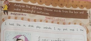 Analyse the pictures. Choose words from the box and make meanin... | Filo