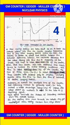 GM COUNTER || GEIGER MULLER COUNTER || DEAD TIME, QUENCHING, CHARACTERISTICS OF GM COUNTER ||