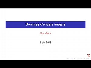 Sommes de nombres impairs