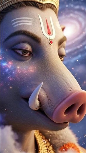 Varaha Avatar: Saving the Earth 🌍 #VarahaRupam #LordVishnu #SanatanDharma #Dashavatar #trending