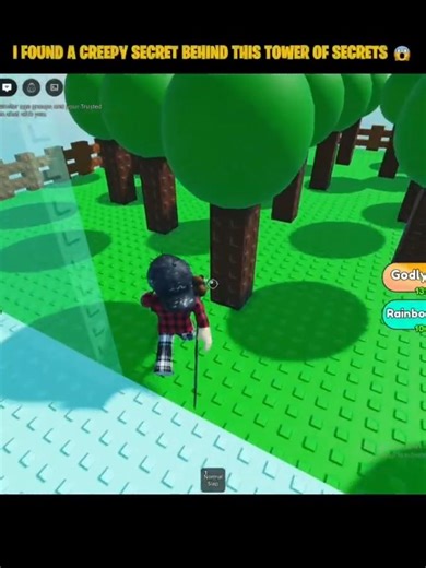 I found a creepy secret behind this tower of secrets Roblox 😱 (@roblox)