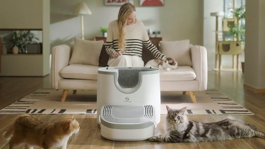 Furoomate:Open-Top Self-Cleaning Litter Box for Any Size Cat