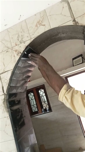 Luxury Marble Arch Installation! 😍 This Entrance Looks Premium! 🏛️✨
