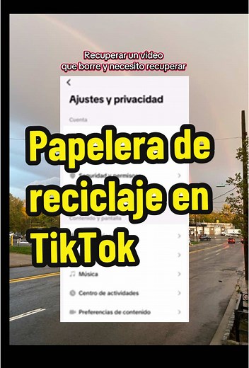 ¿Dónde está la Papelera de reciclaje en TikTok? #recuperarvideos #reciclaje #dondeencontrar #errorescomunesentiktok #borreelvideo #usodetiktok #tipsfree ##consejogratis #centrodeactividades #ajustes #sugerenciasparati