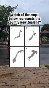 313K views · 4.1K reactions | Test your geography skills! Can you identify countries by their maps? Look closely at the options below and see if you can spot New Zealand. #geography #newzealand #maps #fblifestyle | Learn English | Facebook