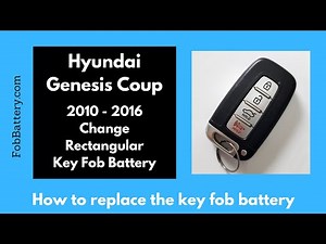 Hyundai Genesis Coup Key Fob Battery Replacement (2010 - 2016)