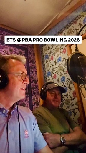 Reunited! Me & the @pbatour Hall of Famer RP yelling into a microphone for PBA Pro Bowling 2026 | Rob Stone