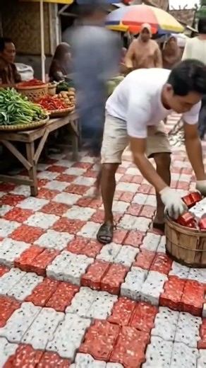 A sustainable revolution begins with turning plastic waste into durable paving blocks