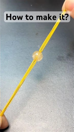 How to thread multiple strands through small-hole beads?#shorts #diy #craft #handmade #knot