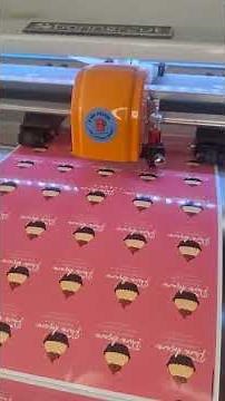 210 stickers cut in less than 7 minutes! #quickprinting #printing #production