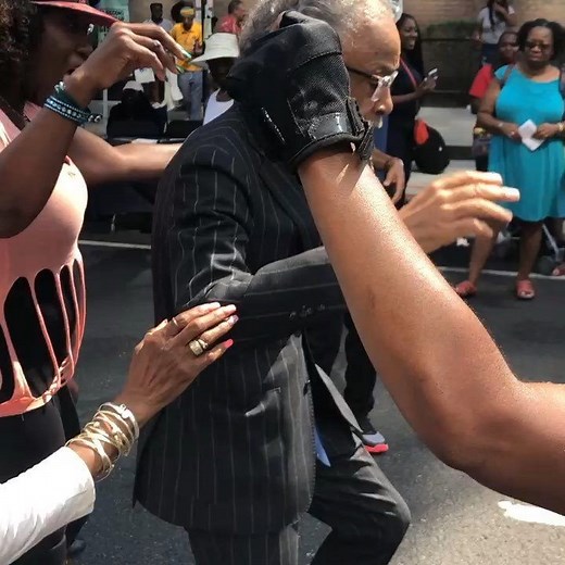 Dancing w/ the folks at Harlem Week. | Reverend Al Sharpton